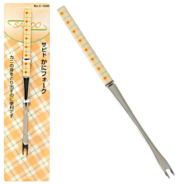 CRAB FORK S/S 7"L