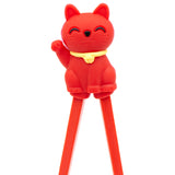 KIDS CHOPSTICK cat (rd)