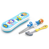 EDISON SPOON & CHOPSTICK W/CASE Pororo (bu)