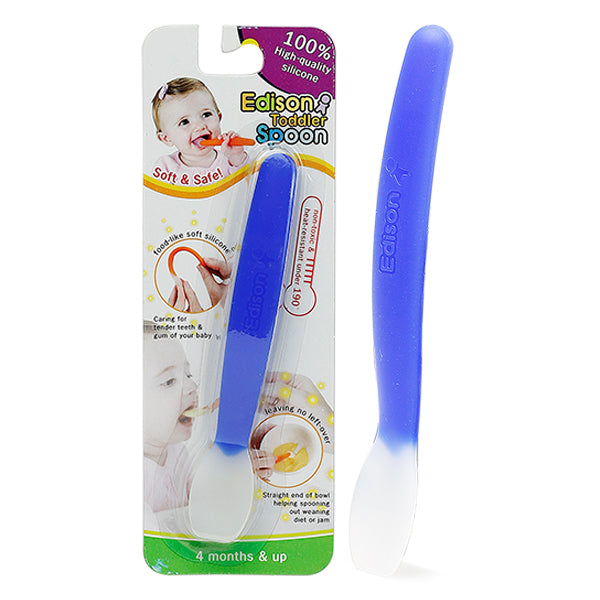 EDISON SILICONE TODDLER SPOON (bl)