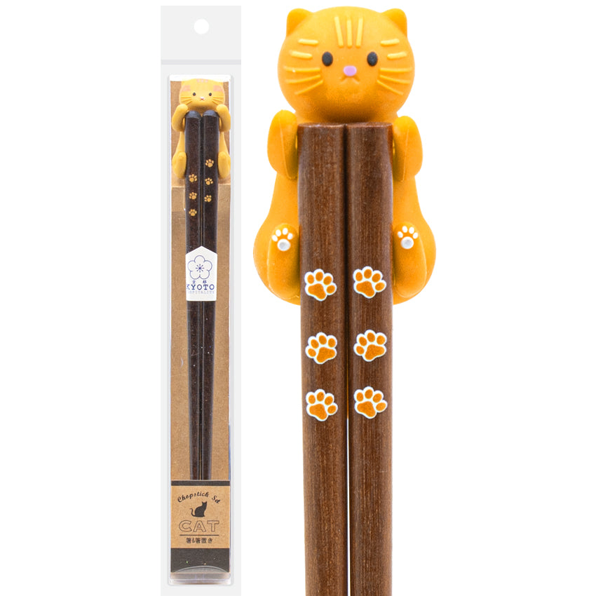 Chopstick With/Rest - 9"L/Cat