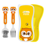 EDISON OWL Spoon & Fork Set (or)