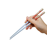 5pr Bamboo Chopstick Set Flower Pattern- 8.85"L(asst)