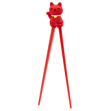 KIDS CHOPSTICK cat (rd)