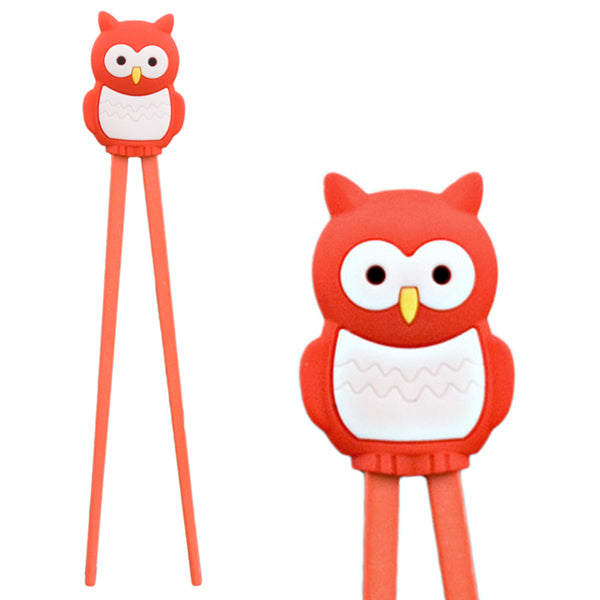 KIDS CHOPSTICK owl (rd)