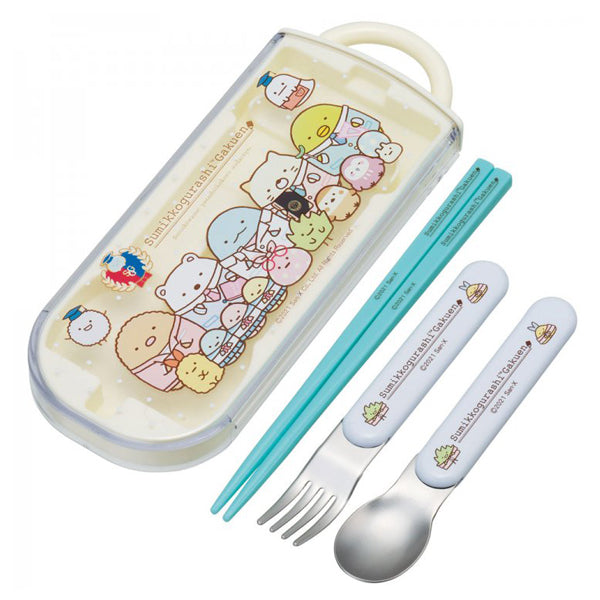 Spoon Fork Chopsticks Set with Case Sumikko TACC2AG