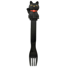 6½-inch Black Cat Fork with Raised-Paw Figure