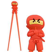 Red Ninja Training Chopsticks with Detachable Helper