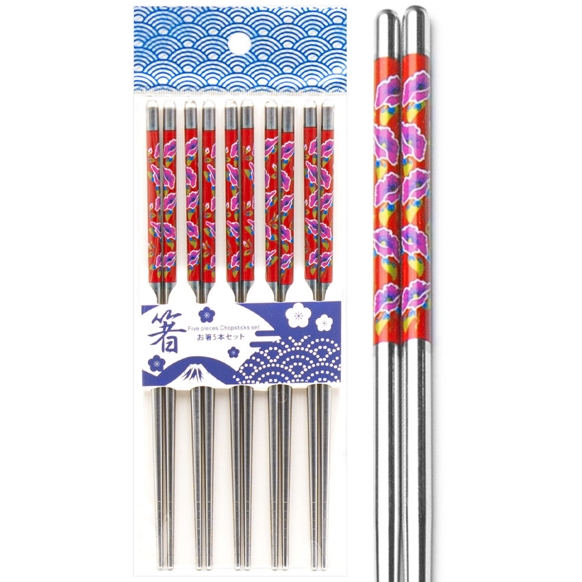 CHOPSTICK S/S 5PR (rd)