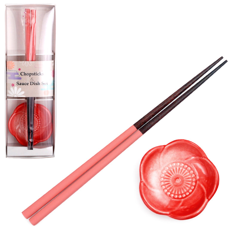 CHOPSTICK W/SAUCE DISH SET (pk)