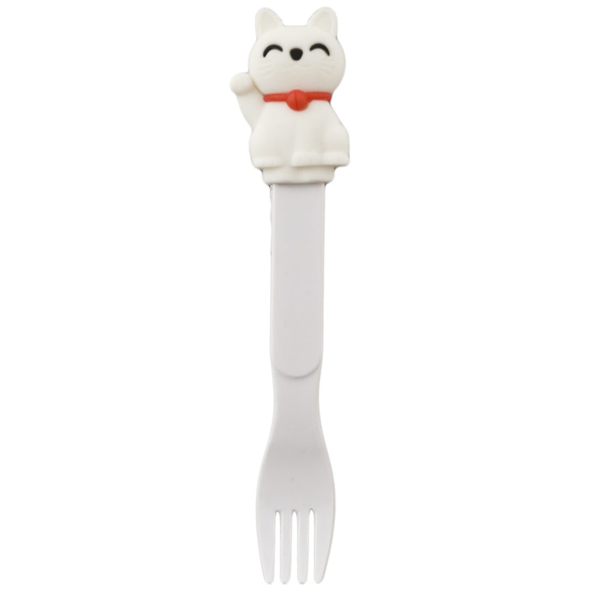 6.5" CAT FORK Pl/Sil (wt)