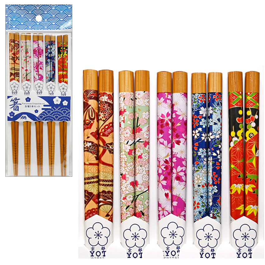 5PR CHOPSTICK SET (asst)