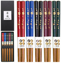 Floral Chopsticks in Assorted Colors, 5 Pairs — CH159