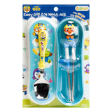 EDISON SPOON & CHOPSTICK W/CASE Pororo (bu)