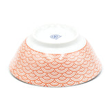Japanese Large Bowl Lucky Cat, Red - 37 fl. oz. / 7.65"D x 2.85"H