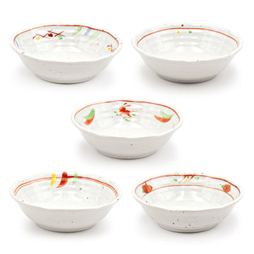 BOWL PC 5PC RD (as)