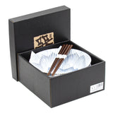36oz. 7.75"D x 3"H 2PC BOWL SET W/CHOPSTICKS / SPOONS