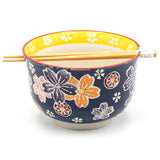 Bowl with Chopsticks - 6"D x 3.85"H