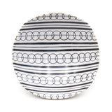 Japanese Bowl Set 5pc - 5.35"D x 1.75"H / Eclectic Design (waves, diamonds, and lattice motifs)
