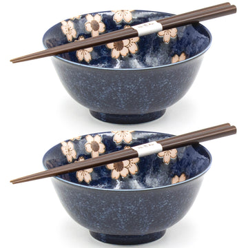 2pc Bowl Set With / Chopsticks