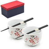 2pc Bowl Set With/Chopsticks