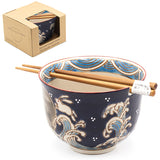 Bowl With/Chopsticks - 18fl. oz. / 5"D x 3.75"H