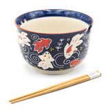 Bowl with Chopsticks - 6"D x 3.85"H