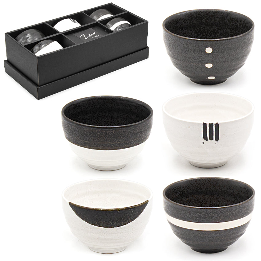 Japanese Bowl Set 5pc - 4.35"D x 2.75"H