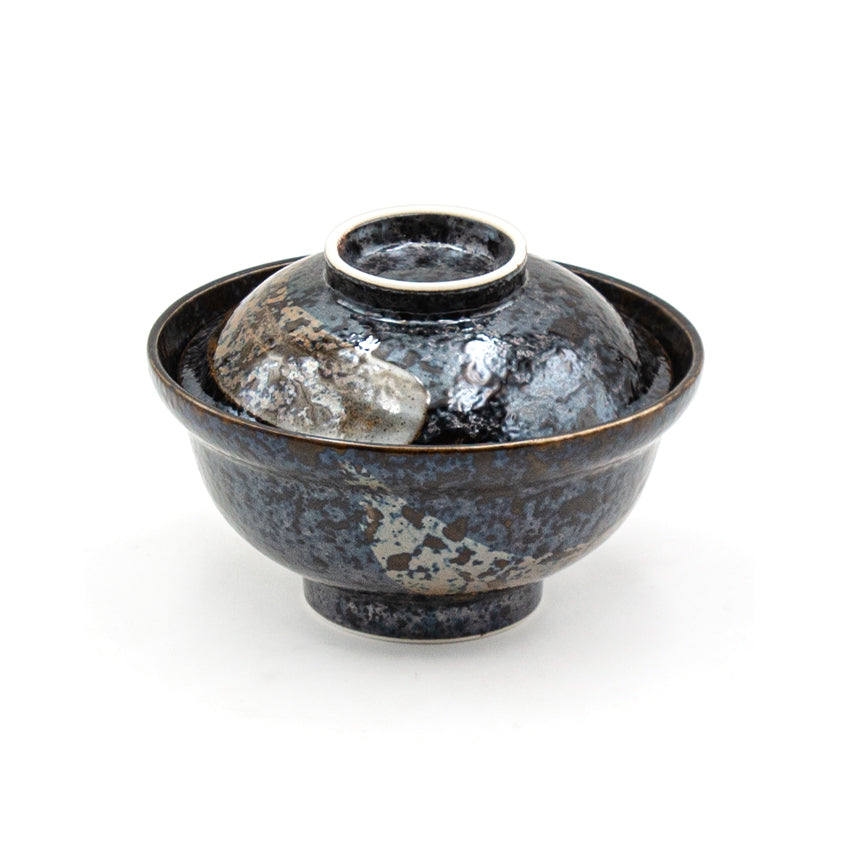 6.25"Dx4"H BOWL w/lid (bk)