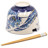 Bowl With/Chopsticks - 18fl. oz. / 5"D x 3.75"H