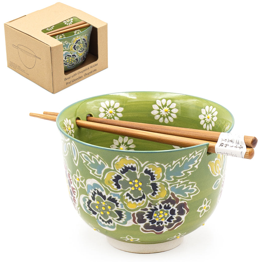 Bowl With/Chopsticks - 18fl. oz. / 5"D x 3.75"H
