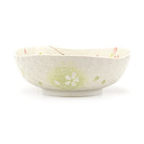 Japanese Medium Bowl - Sakura 6.5"Dx2.5"H, Irregular Shape