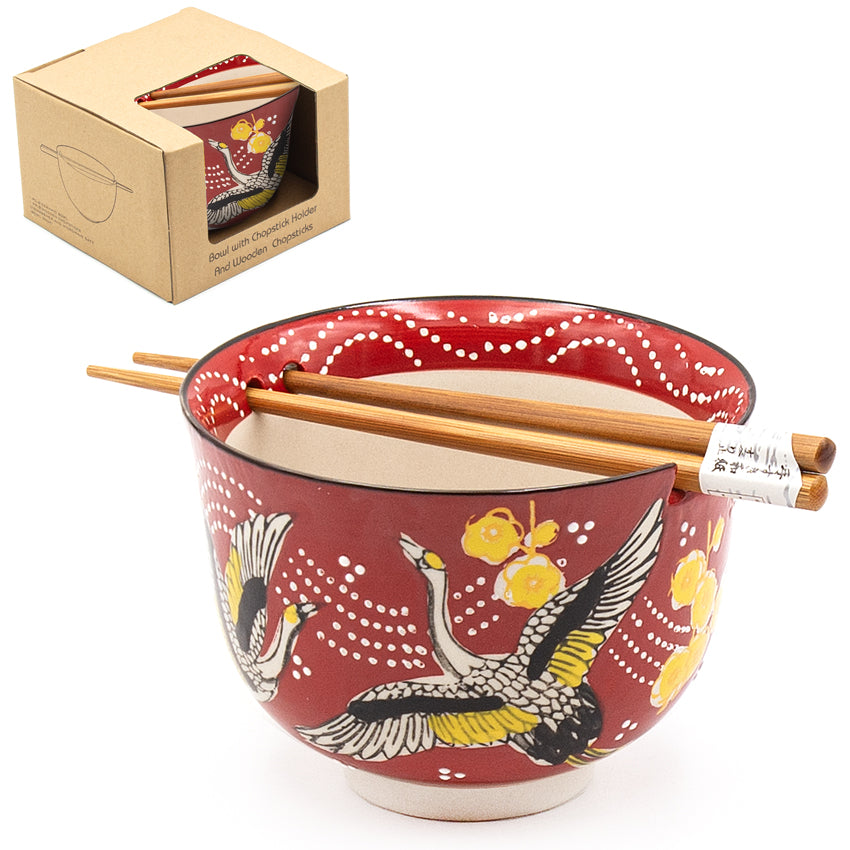 Bowl With/Chopsticks - 18fl. oz. / 5"D x 3.75"H