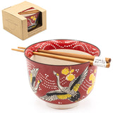 Bowl With/Chopsticks - 18fl. oz. / 5"D x 3.75"H