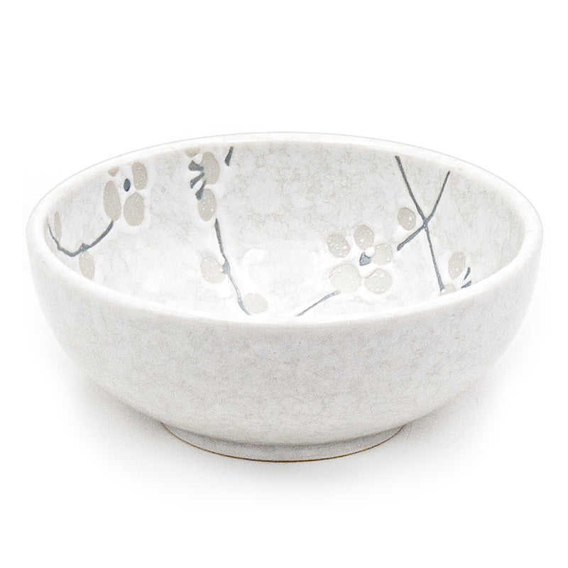 White Sakura Ceramic Bowl — 4½ in (K54-WP)