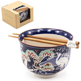 Bowl With/Chopsticks - 18fl. oz. / 5"D x 3.75"H