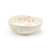 Japanese Medium Bowl - Sakura 5.5"Dx2"H, Irregular Shape