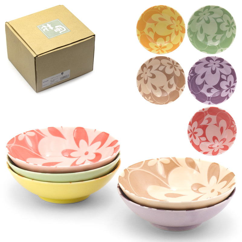 Japanese Medium Bowl Set 5pc - 2.3"D x 4.3"H