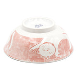 Japanese Noode Bowl Orange Cat - 28 fl. oz. / 7.5"D x 3"H