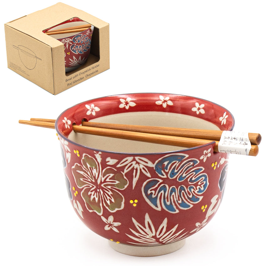Bowl With/Chopsticks - 18fl. oz. / 5"D x 3.75"H