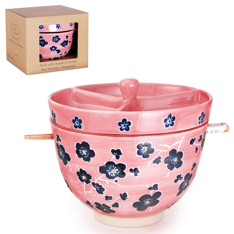 BOWL W/CONDIMENT DIV-LID & CHOPS (pk)
