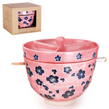 BOWL W/CONDIMENT DIV-LID & CHOPS (pk)