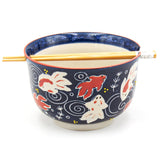 Bowl with Chopsticks - 6"D x 3.85"H