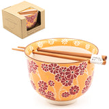 Bowl With/Chopsticks - 18fl. oz. / 5"D x 3.75"H