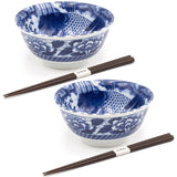 2pc Bowl Set With / Chopsticks
