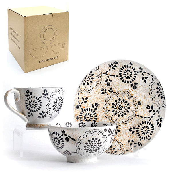 PLATE/BOWL/MUG 3pc SET
