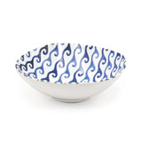 Japanese Bowl Set 5pc - 5.35"D x 1.75"H / Eclectic Design (waves, diamonds, and lattice motifs)
