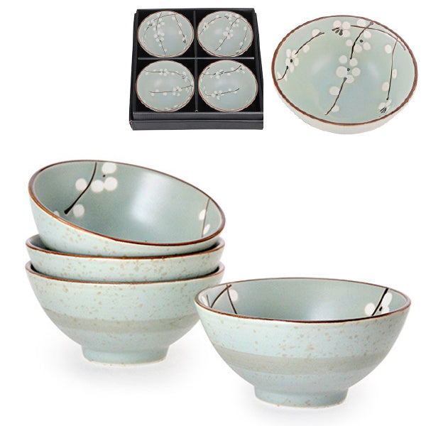 Ceramic Bowl Set 4pc - 4.5"D x 2.15"H