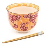 Bowl With/Chopsticks - 18fl. oz. / 5"D x 3.75"H
