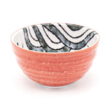 Japanese Medium Bowl - Fish/Wave, 5.25"Dx3"H